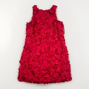 BCBGMAXAZRIA Red 3D Heart Sleeveless Mini Dress Size 4 Valentine Party